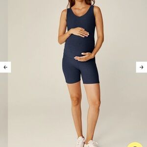 Beyond Yoga Purple Maternity Romper